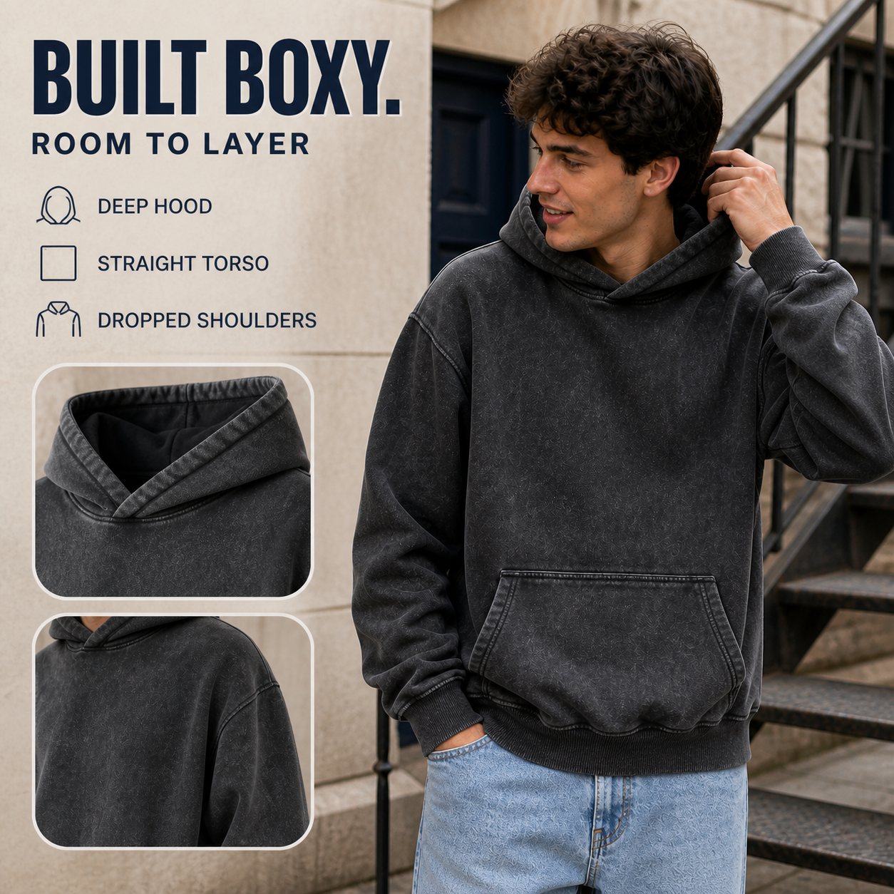 Unisex Boxy Acid Wash Hoodies 8-Pack - detail-boxy-fit