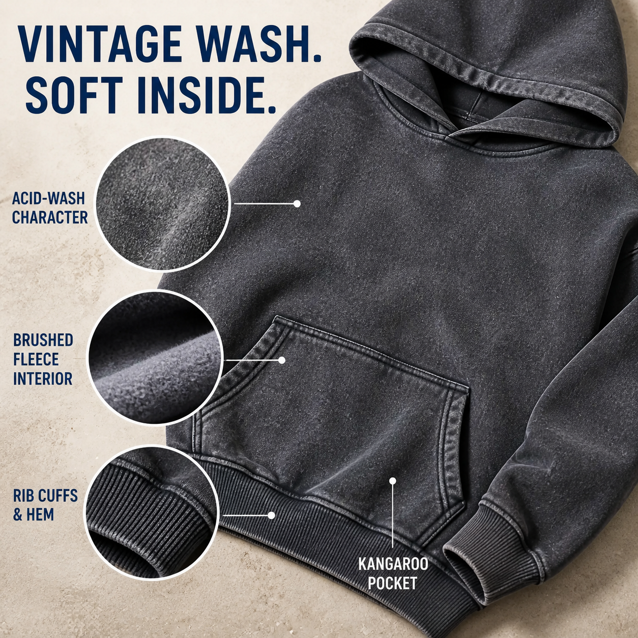 Unisex Boxy Acid Wash Hoodies 8-Pack - detail-material