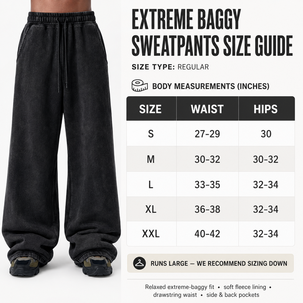 Unisex Extremely Baggy Pants