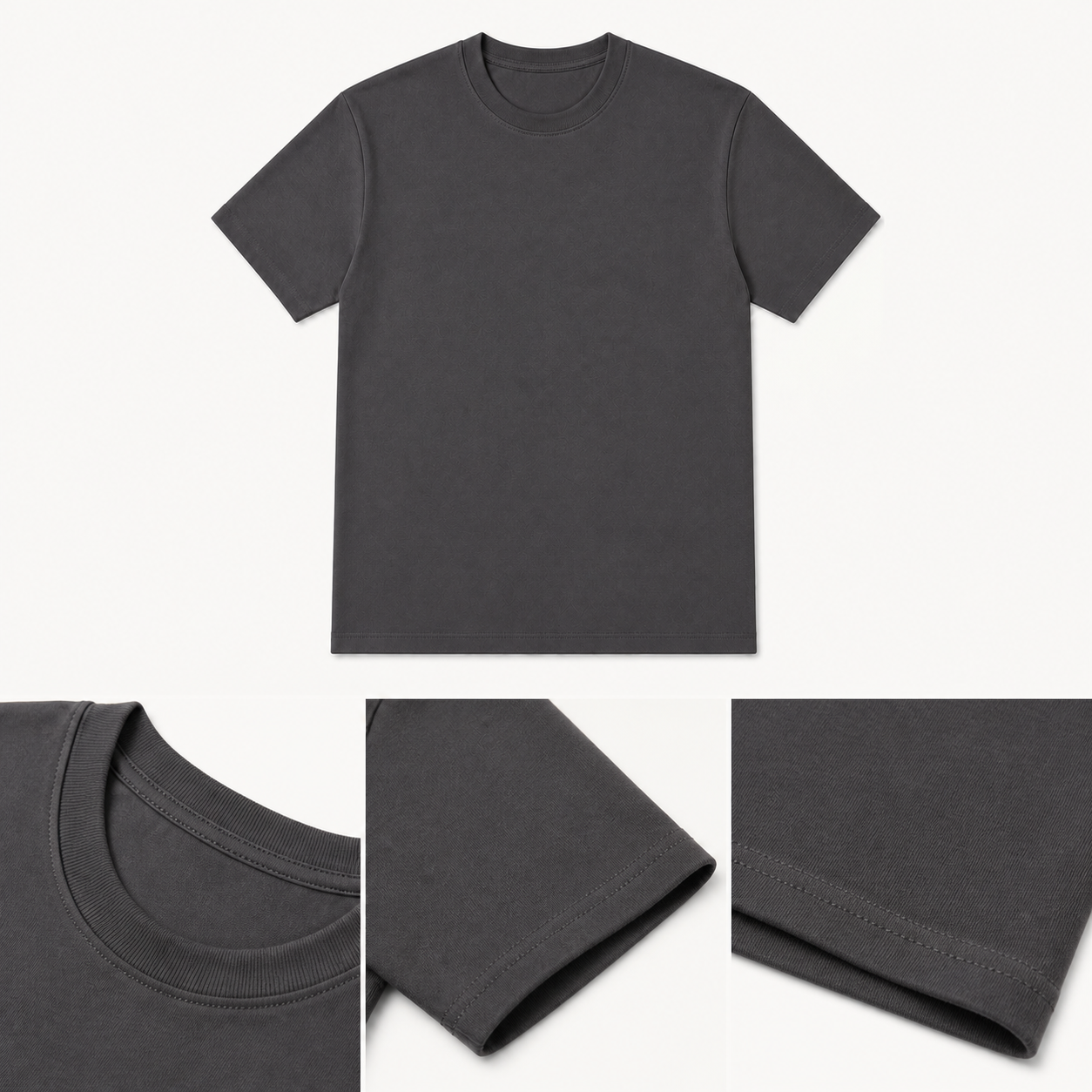 Unisex Everyday Crew Neck T-Shirt Multipacks — detail 01 construction