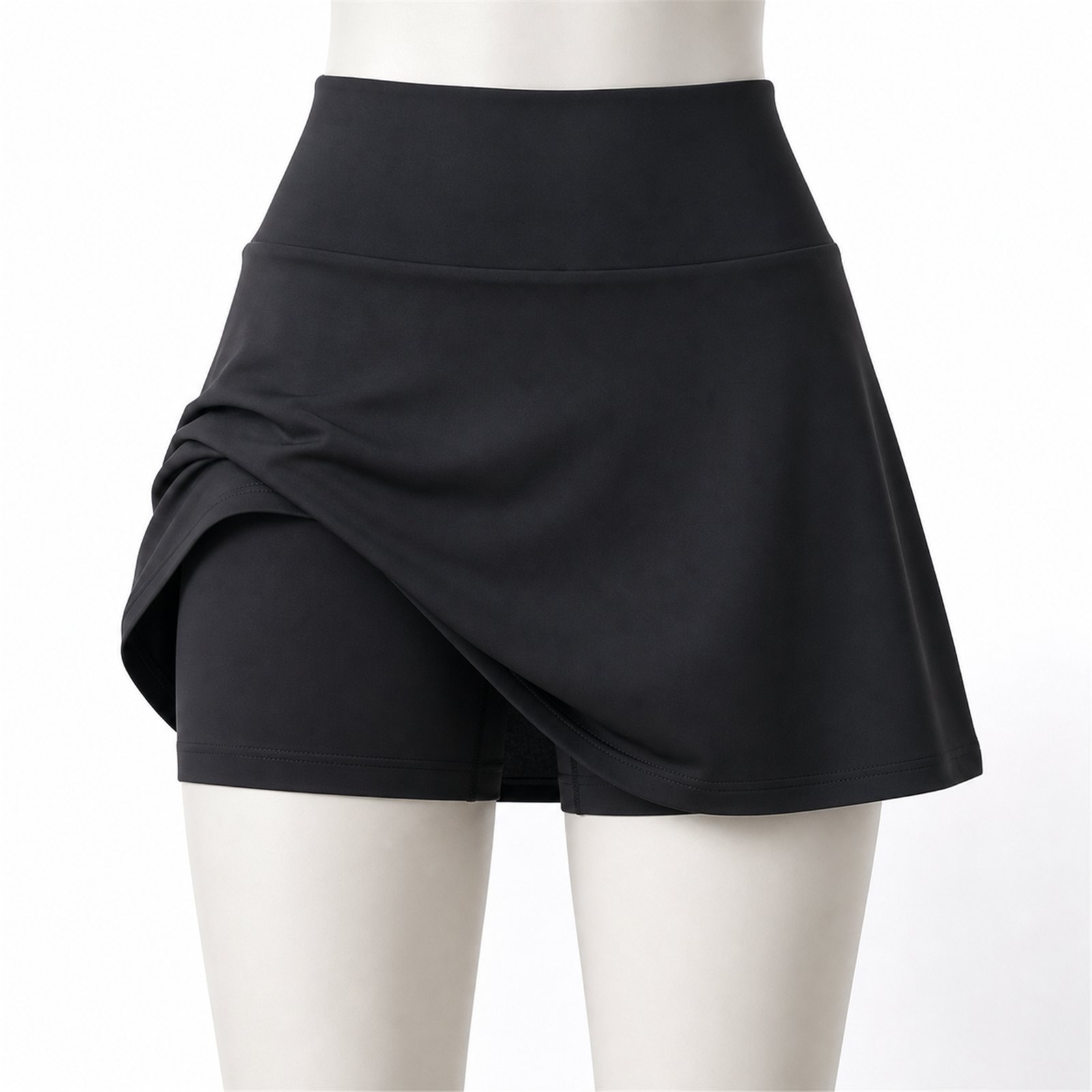 Women's 8-Pack High Waisted Tennis Skorts with Pockets - built-in shorts coverage while moving