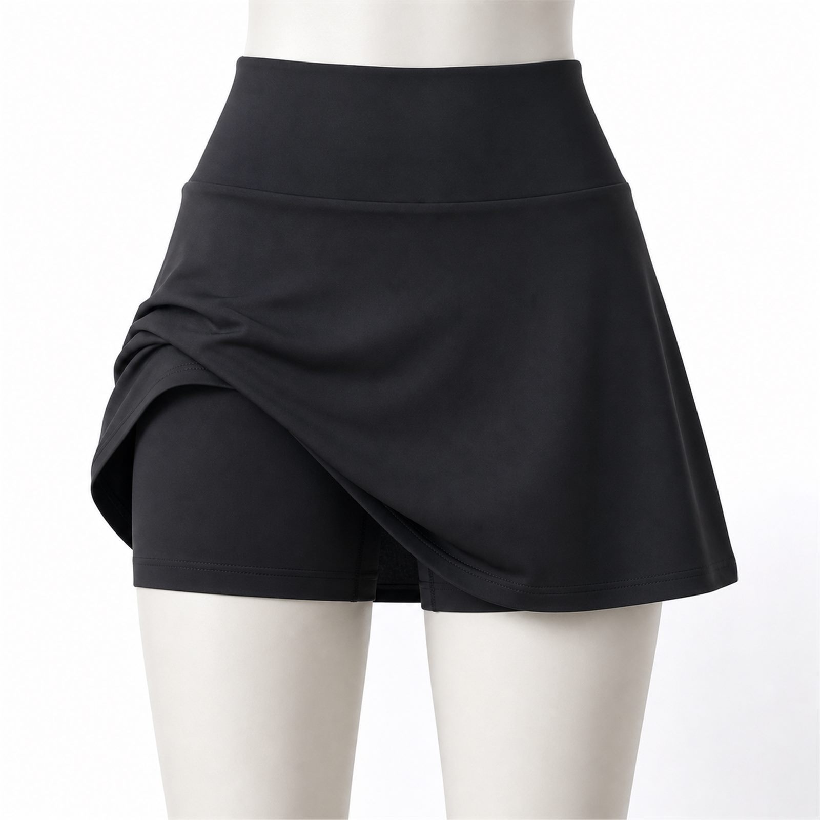Women's 8-Pack High Waisted Tennis Skorts with Pockets - built-in shorts coverage while moving