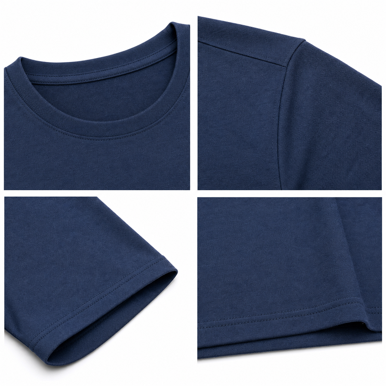 Men's 7-Pack Moisture Wicking Quick Dry Crew Neck T-Shirts - detail