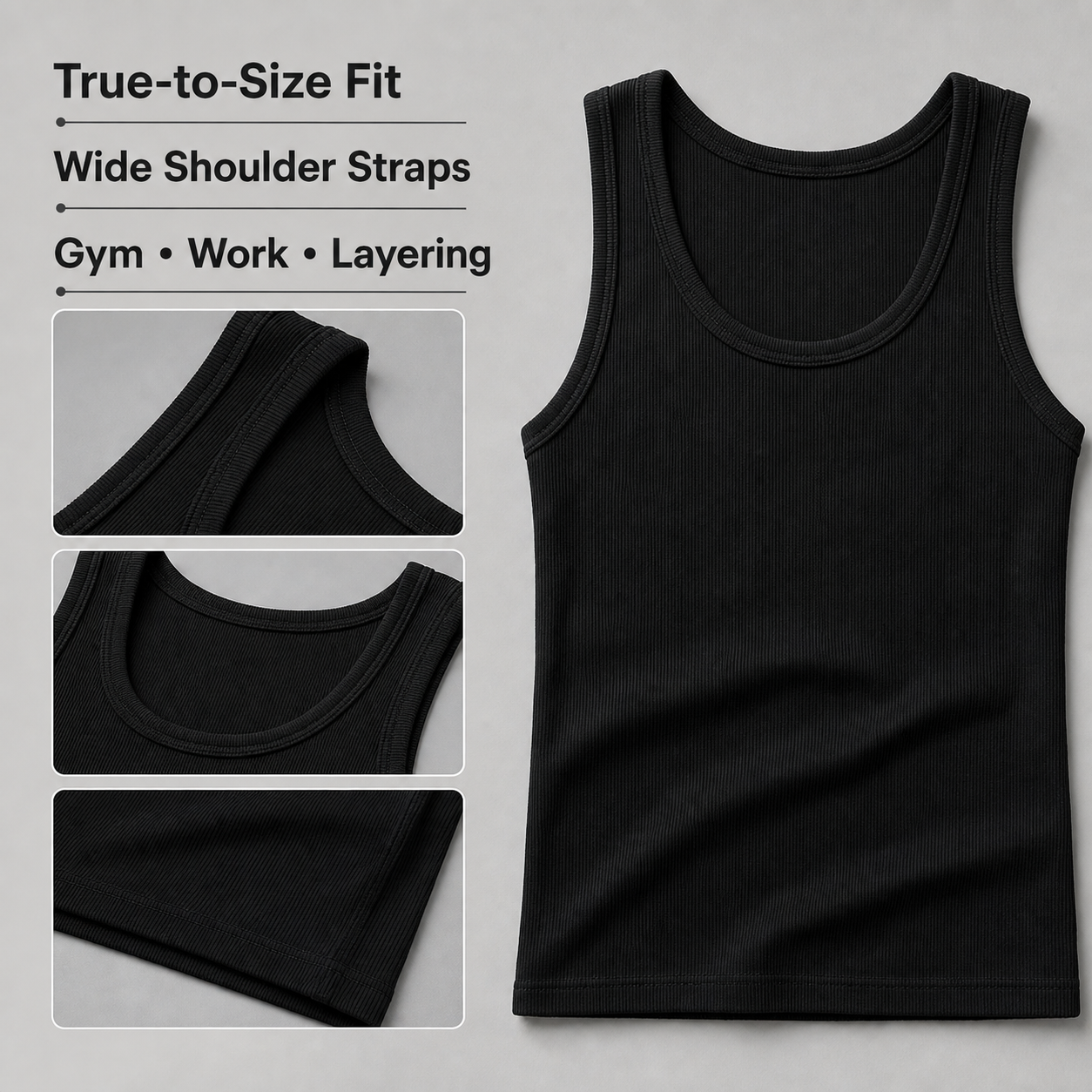 Men's Cotton Spandex Fitted Tank 10-Pack - detail 02 fit use
