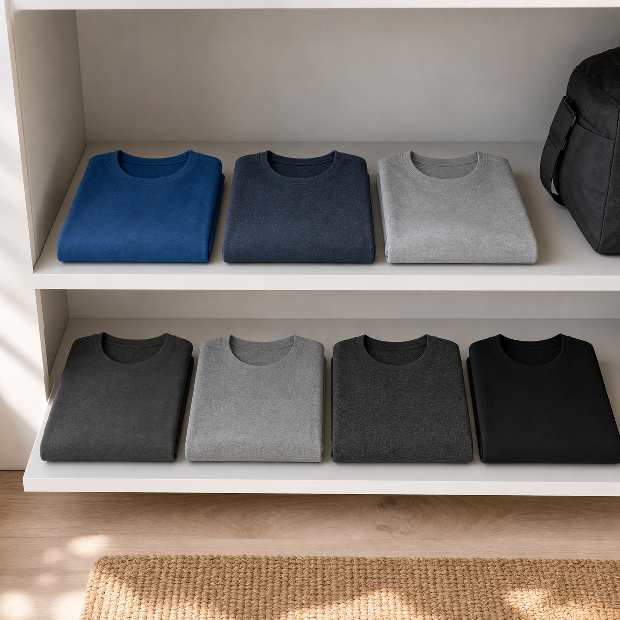 Men's 7-Pack Moisture Wicking Quick Dry Crew Neck T-Shirts - detail