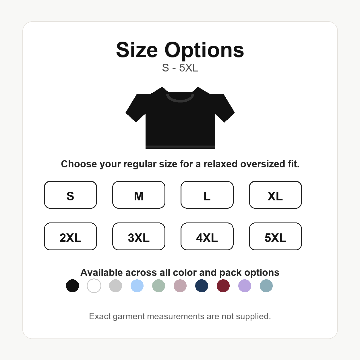 Women's Oversized Quick-Dry Workout T-Shirt Packs - size options from S through 5XL