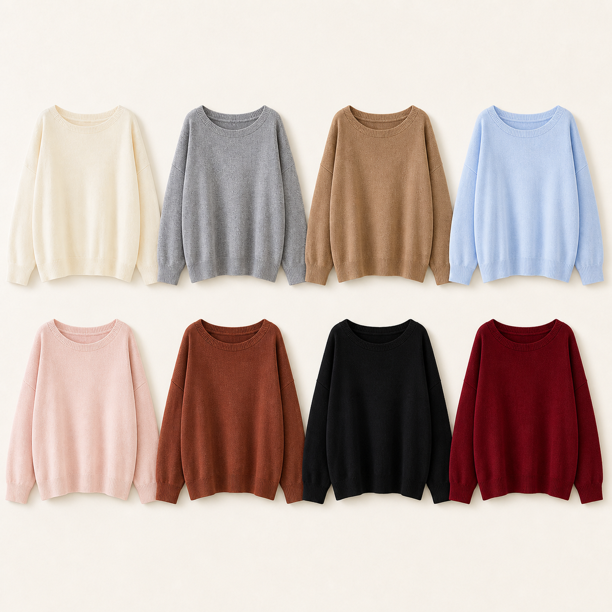 Women's relaxed boxy knit sweater product image