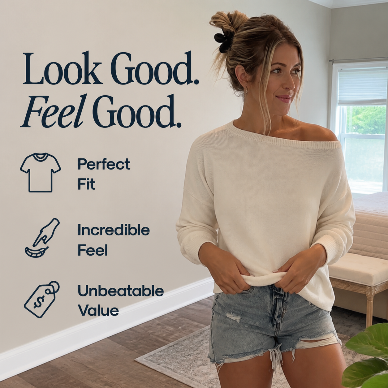 Women's Relaxed Boxy Knit Sweater 8-Pack
