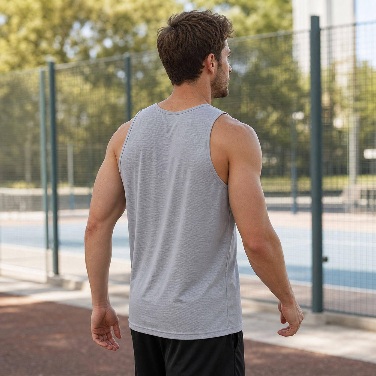Men's Quick-Dry Workout Tank Top 6-Pack - gallery 02 side back fit