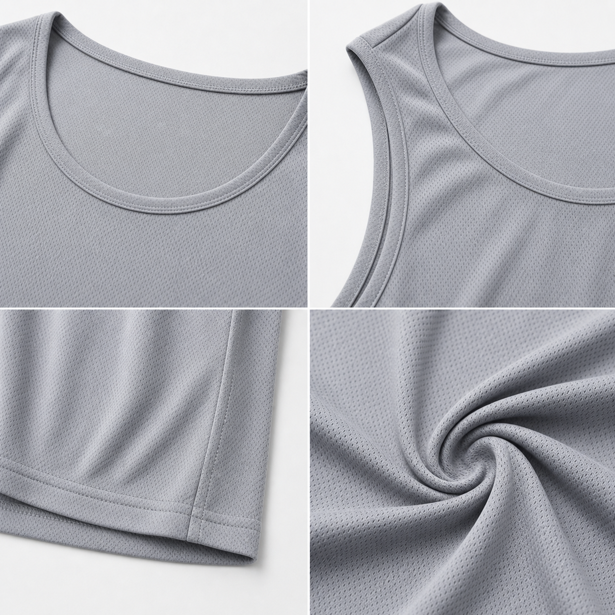 Men's Quick-Dry Workout Tank Top 6-Pack - gallery 03 construction detail