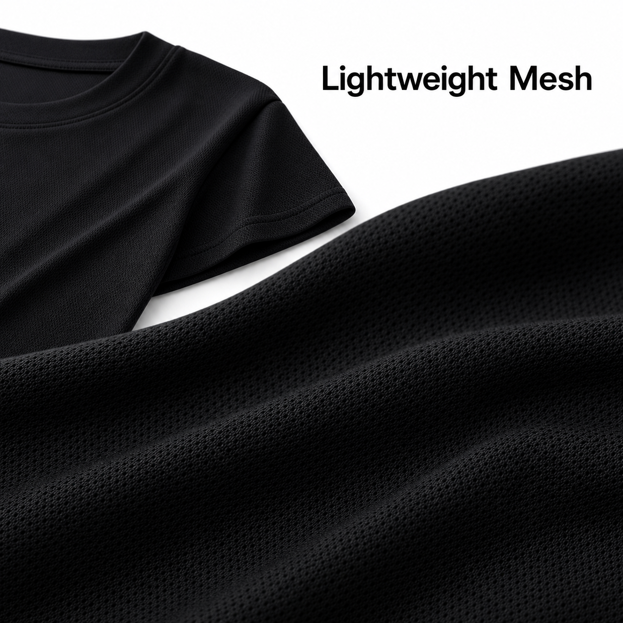 Women's Oversized Quick-Dry Workout T-Shirt Packs - lightweight mesh fabric close-up