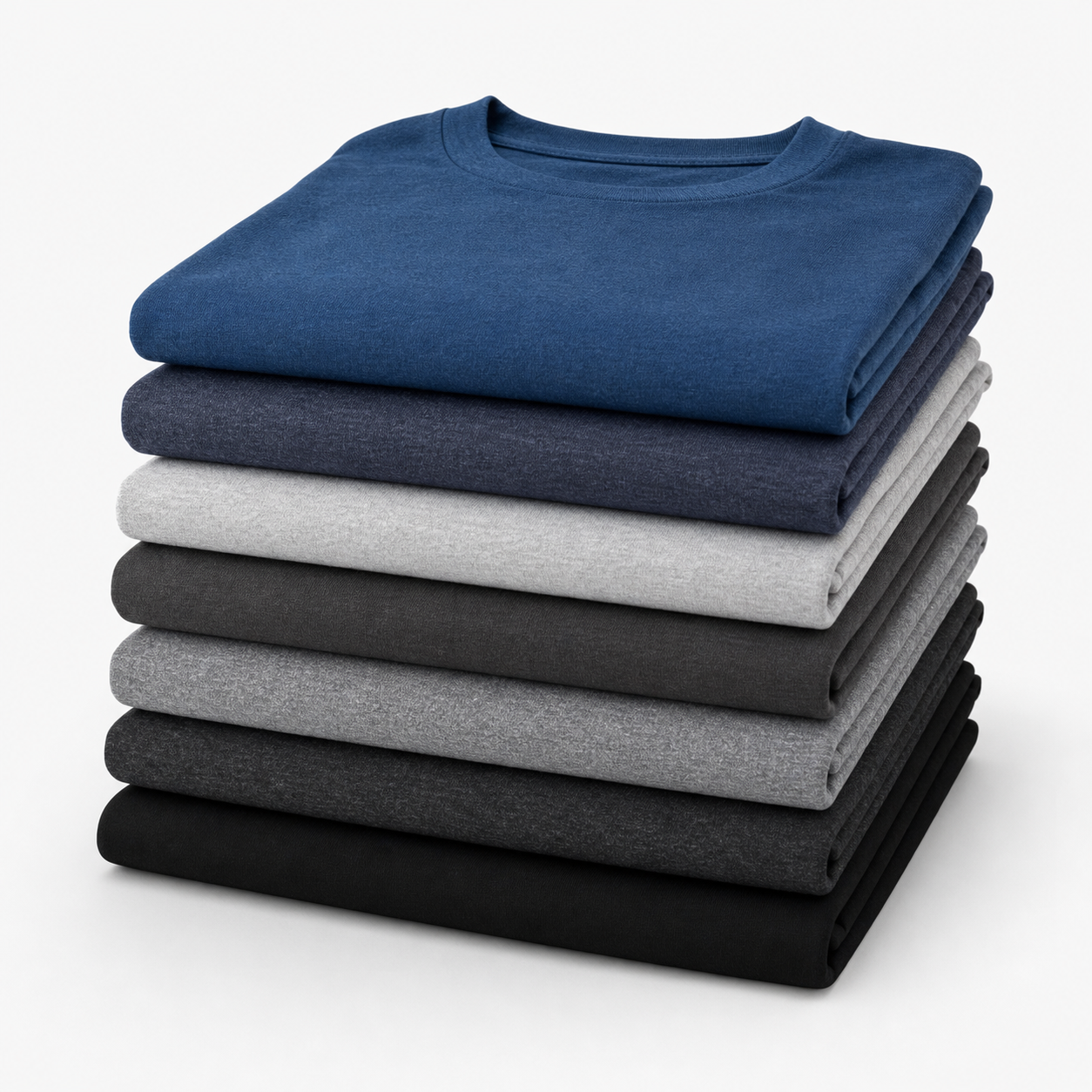 Men's 7-Pack Moisture Wicking Quick Dry Crew Neck T-Shirts - gallery