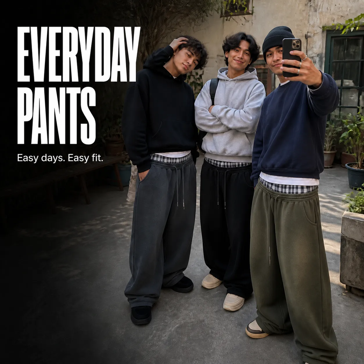Men's Baggy Sweatpants 6-Pack