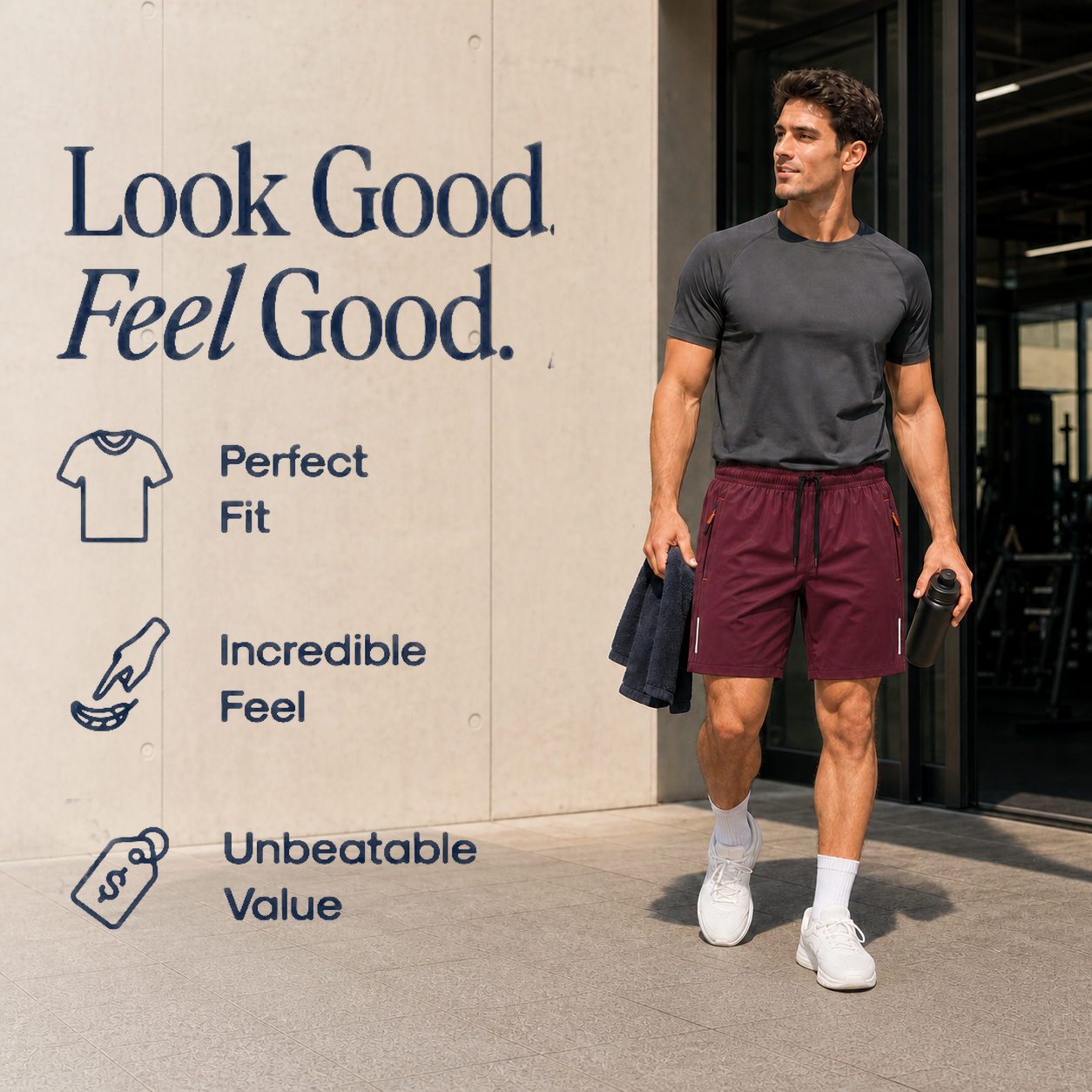 mens-reflective-zip-pocket-athletic-shorts-5-pack — Look Good. Feel Good.