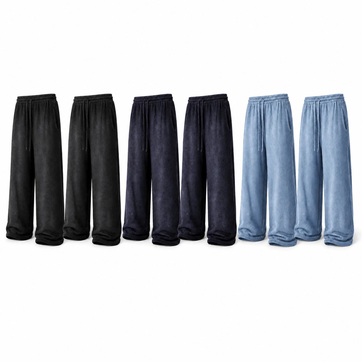 Unisex Extremely Baggy Pants Mixed - 6 Pcs