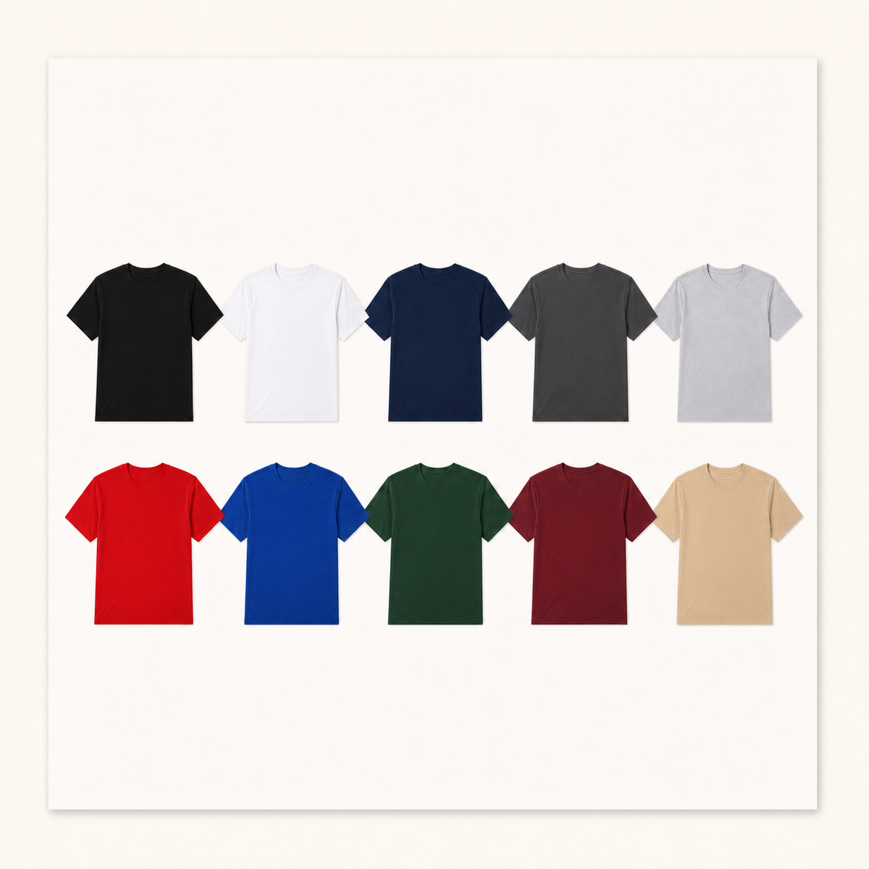 Unisex Everyday Crew Neck T-Shirt Multipacks — sku 10pack assorted set