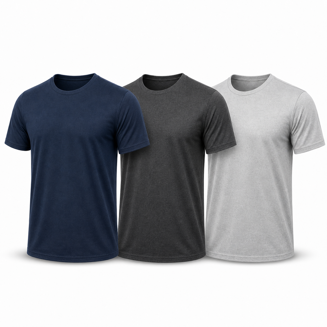Men's 7-Pack Moisture Wicking Quick Dry Crew Neck T-Shirts - 3-Pack Custom Set