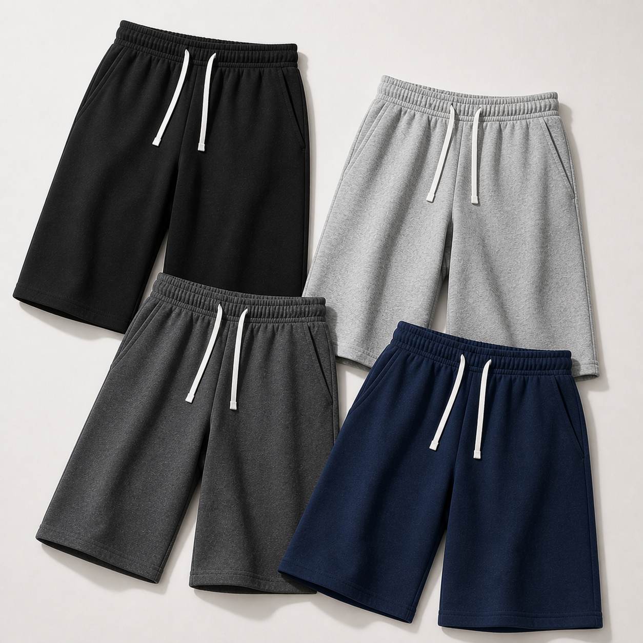 Men's Baggy Capri Sweatshorts Packs - Everyday Essentials 4-Pack, XL