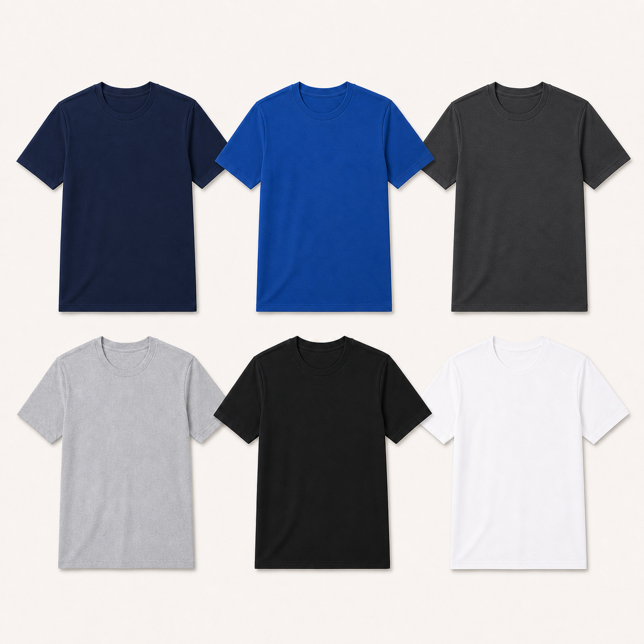 Unisex Everyday Crew Neck T-Shirt Multipacks — sku 6pack set b