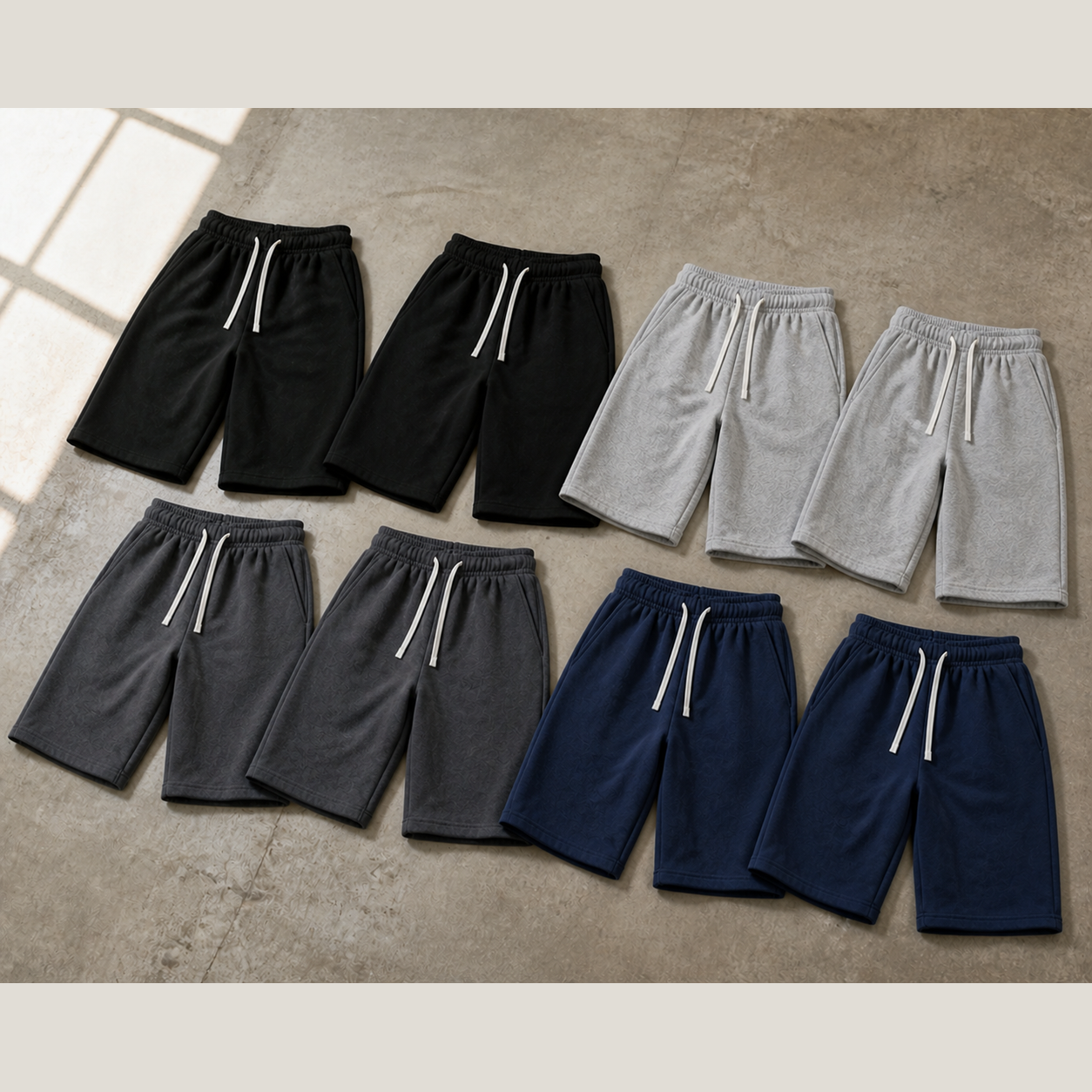 Men's Baggy Capri Sweatshorts Packs - Everyday Essentials 8-Pack