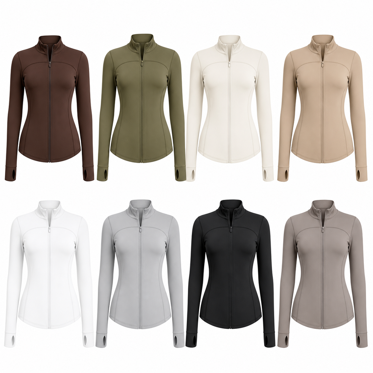 Women's Slim Fit Full Zip Jacket Packs - 8-pack mixed jacket set