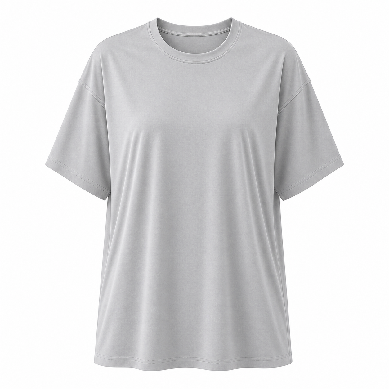 Women's Oversized Quick-Dry Workout T-Shirt Packs - sku ash grey