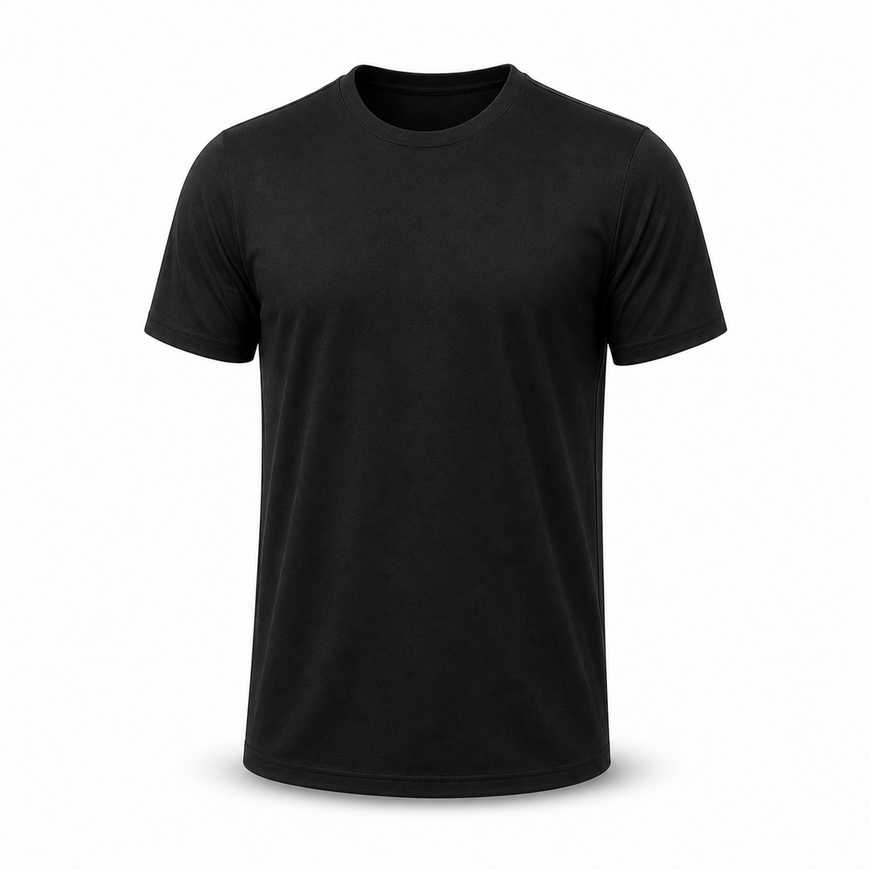Men's 7-Pack Moisture Wicking Quick Dry Crew Neck T-Shirts - Black