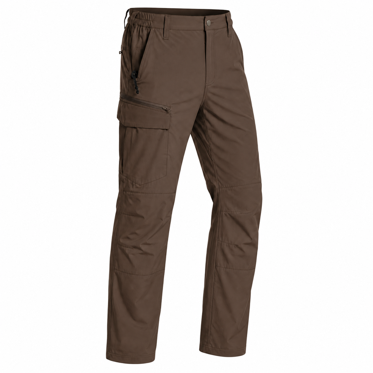 Men's Lightweight Stretch Cargo Pants Packs - sku brown