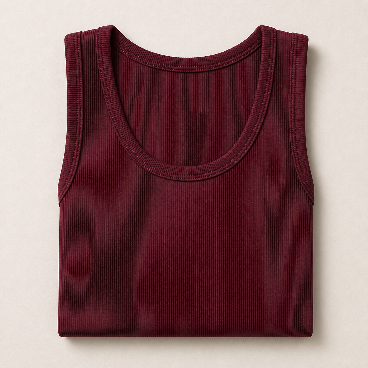 Men's Cotton Spandex Fitted Tank 10-Pack - sku burgundy