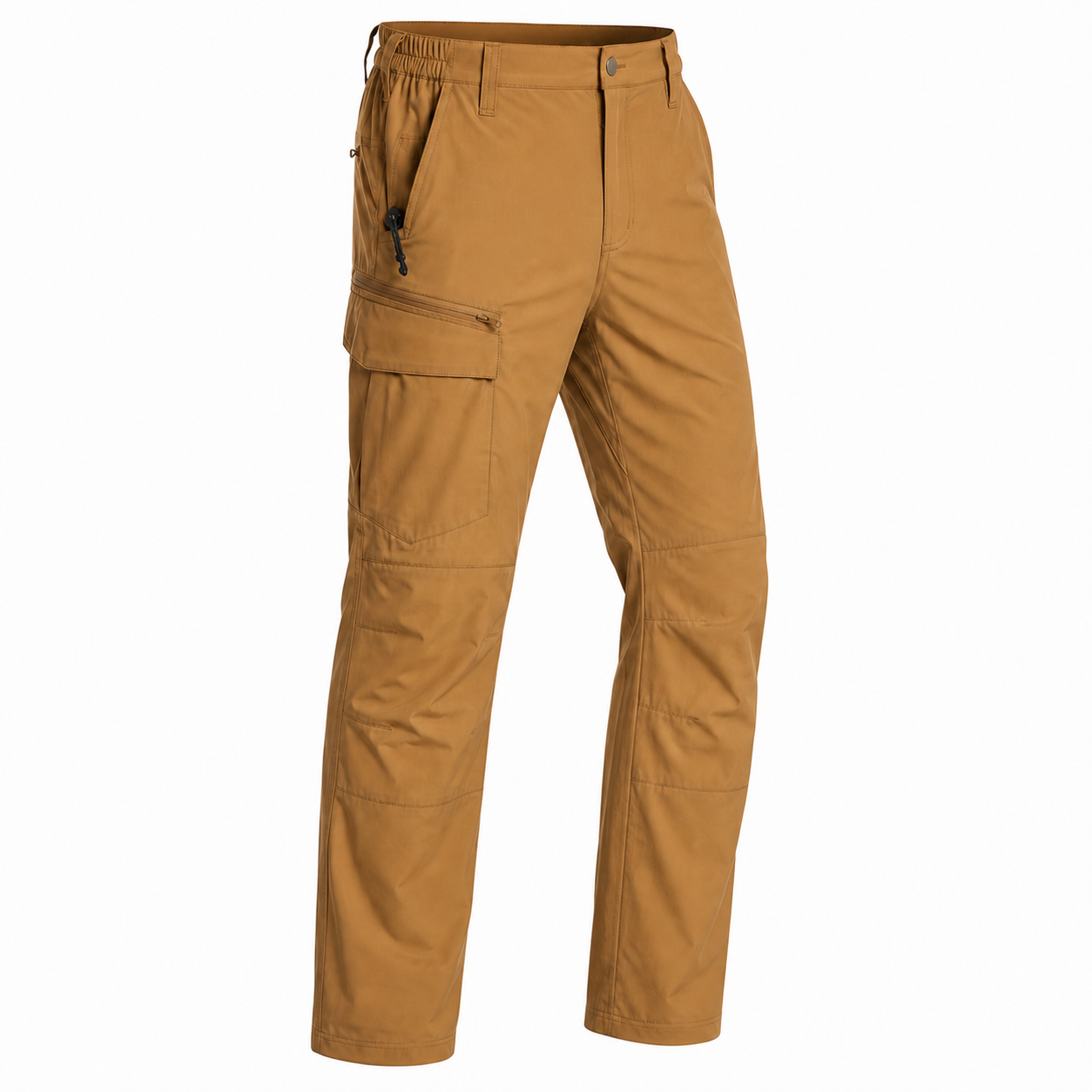 Men's Lightweight Stretch Cargo Pants Packs - sku camel