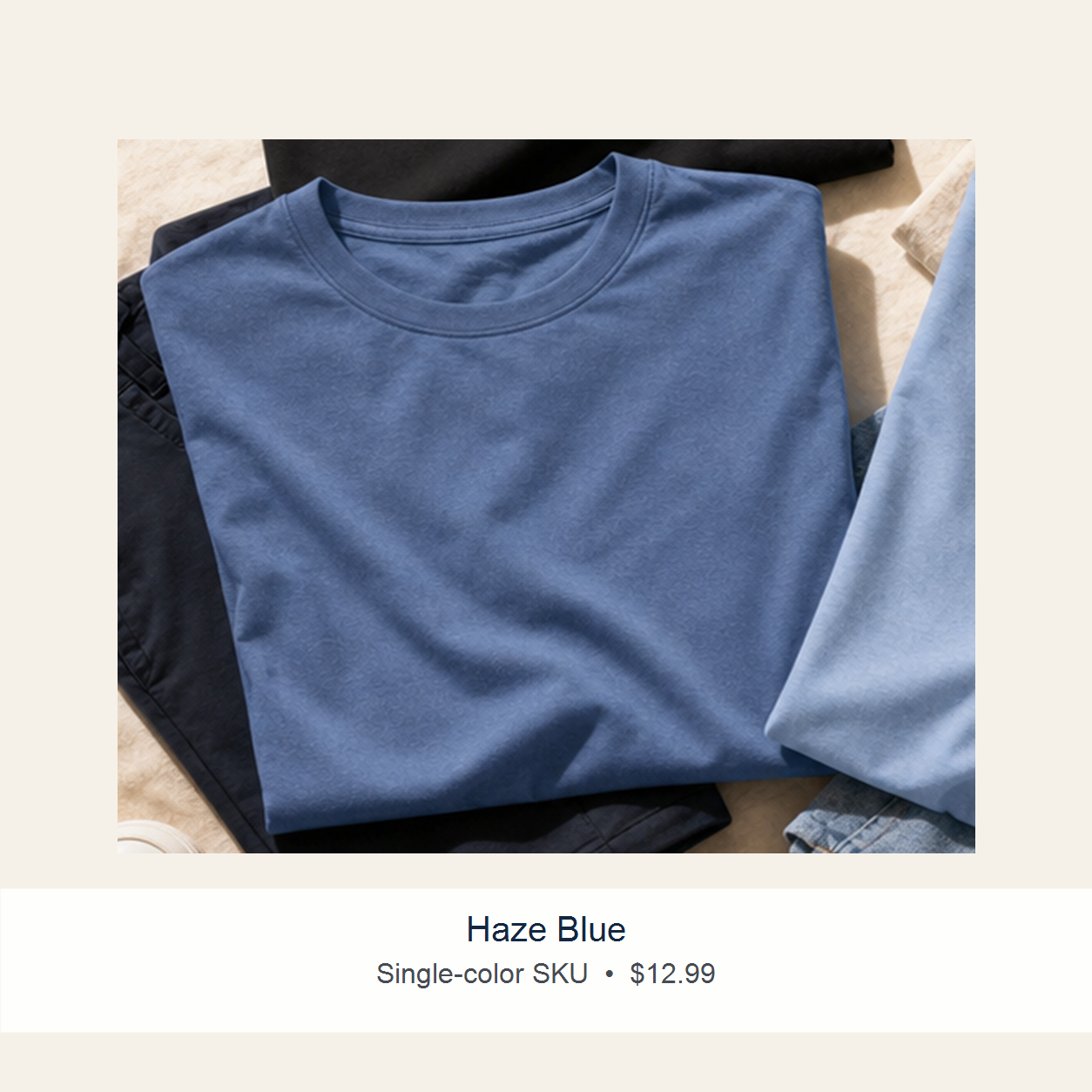 Men's Big & Tall Relaxed Casual Crew Neck T-Shirts 4-Pack - sku haze blue