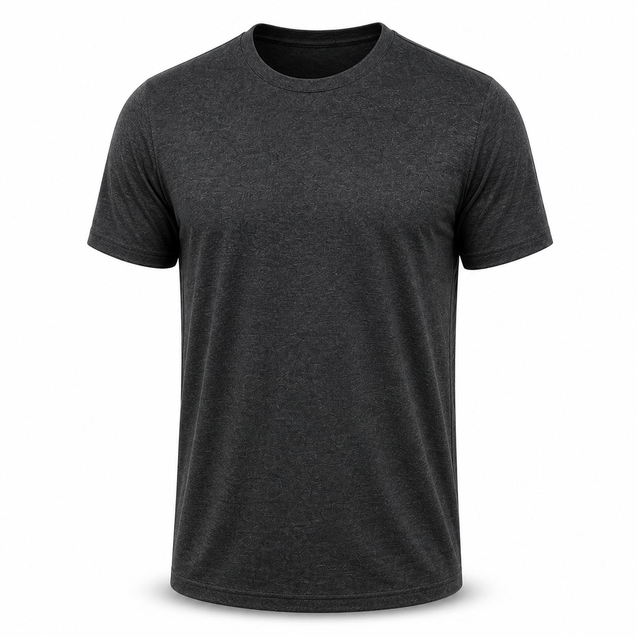 Men's 7-Pack Moisture Wicking Quick Dry Crew Neck T-Shirts - Heather Black