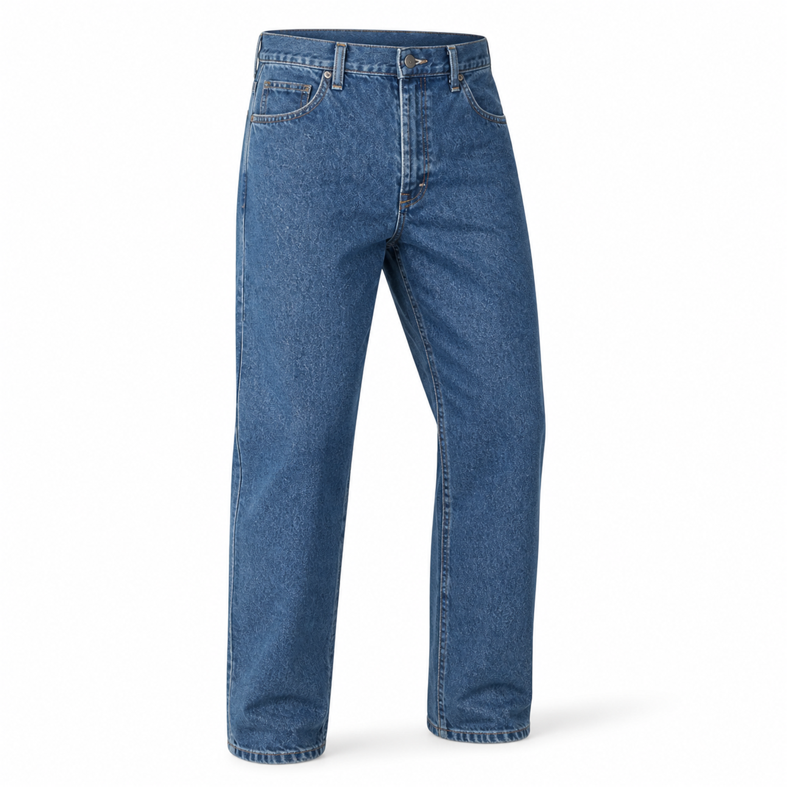Men's Classic Relaxed Fit Denim Jeans Packs - medium stonewash