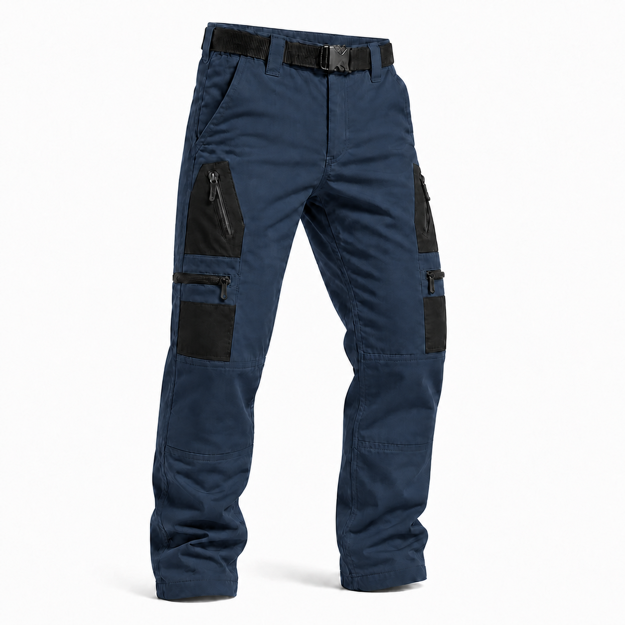 Men's Multi-Pocket Tactical Work Pants Packs - Blue
