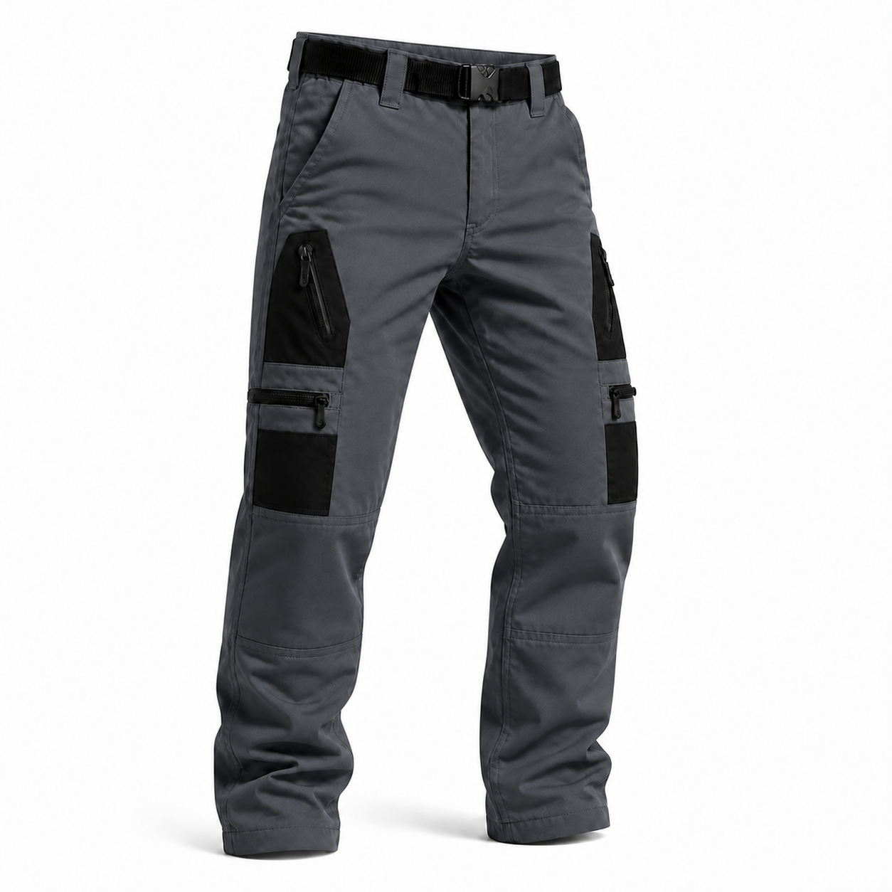 Men's Multi-Pocket Tactical Work Pants Packs - Grey