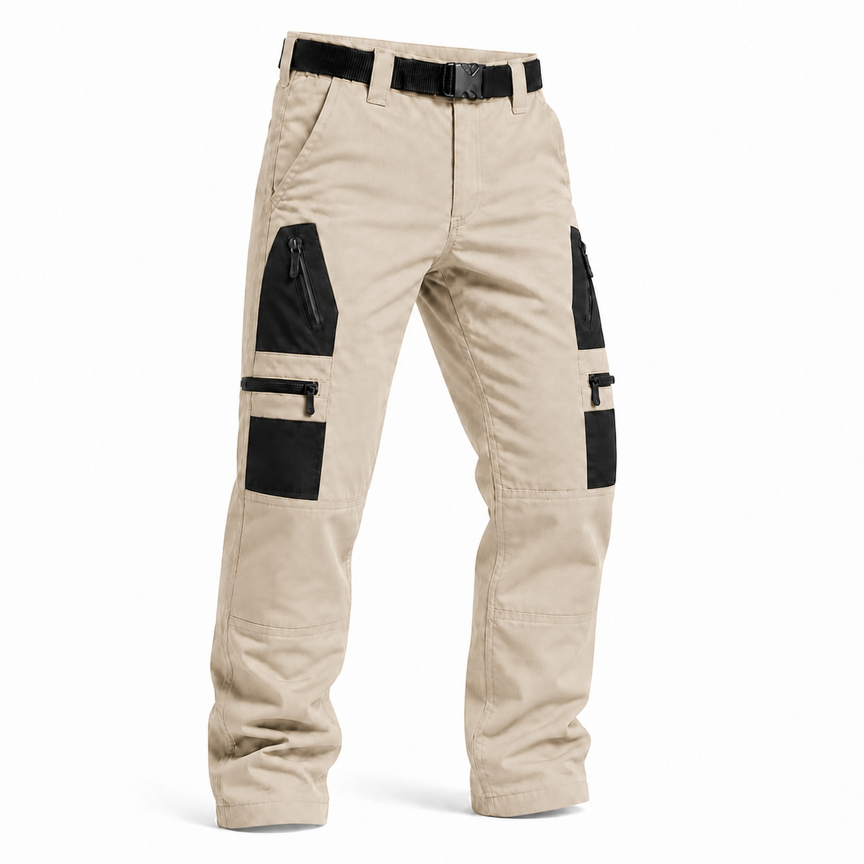 Men's Multi-Pocket Tactical Work Pants Packs - Khaki