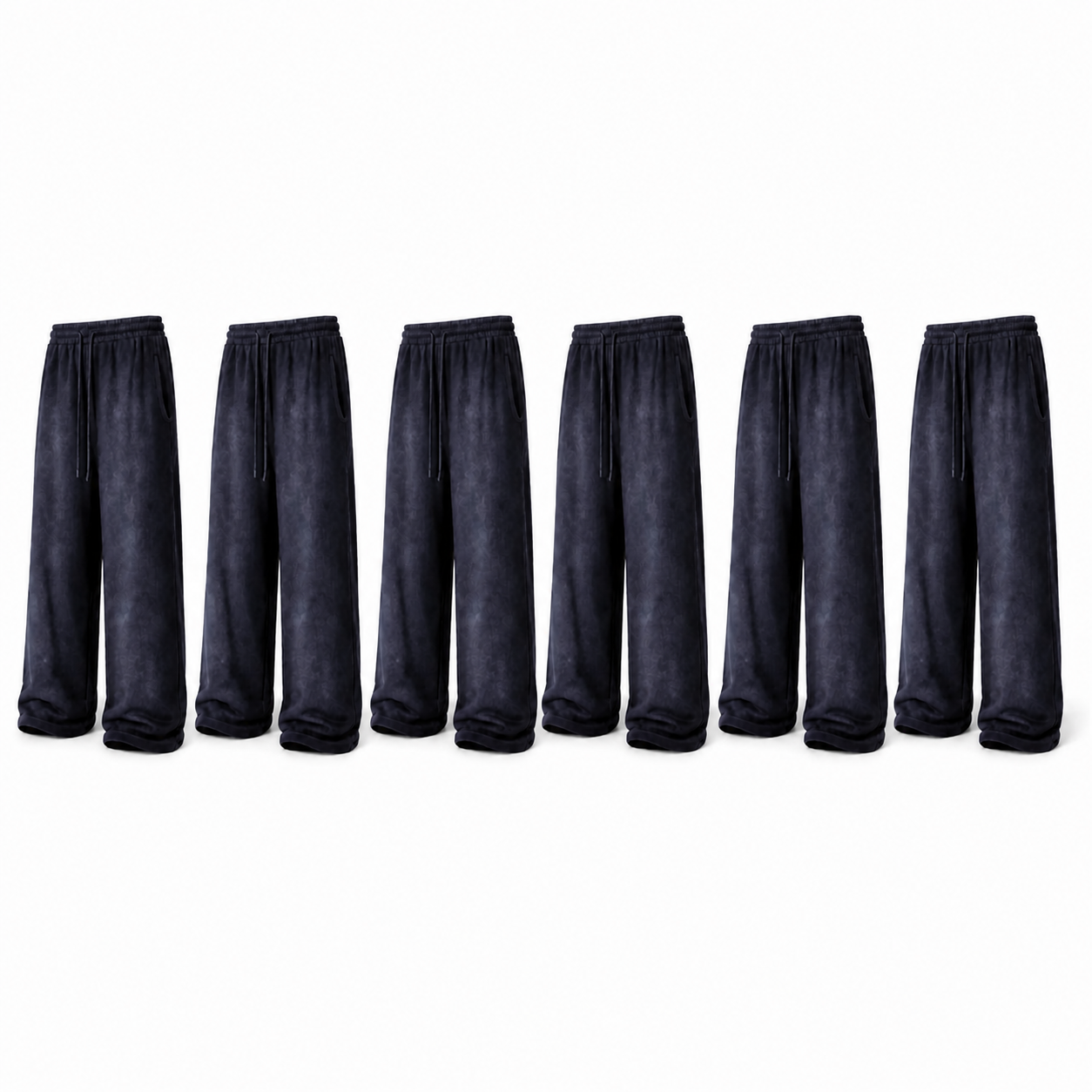 Unisex Extremely Baggy Pants Navy Blue - 6 Pcs