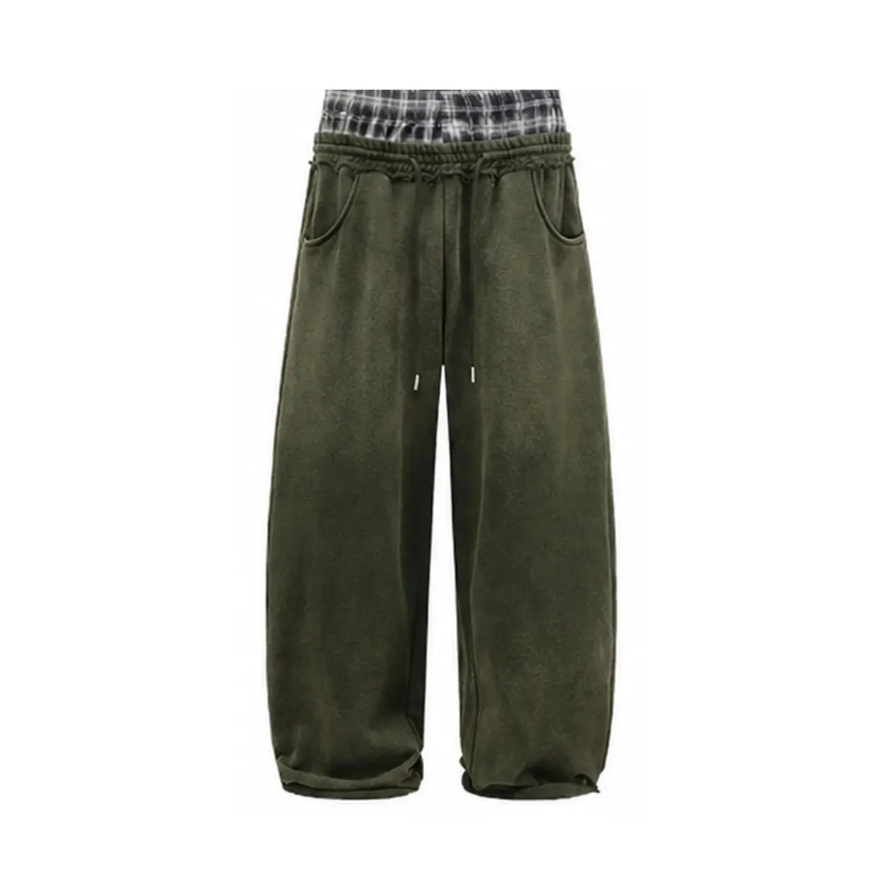 Men's Baggy Sweatpants 6-Pack - Olive 6-Pack