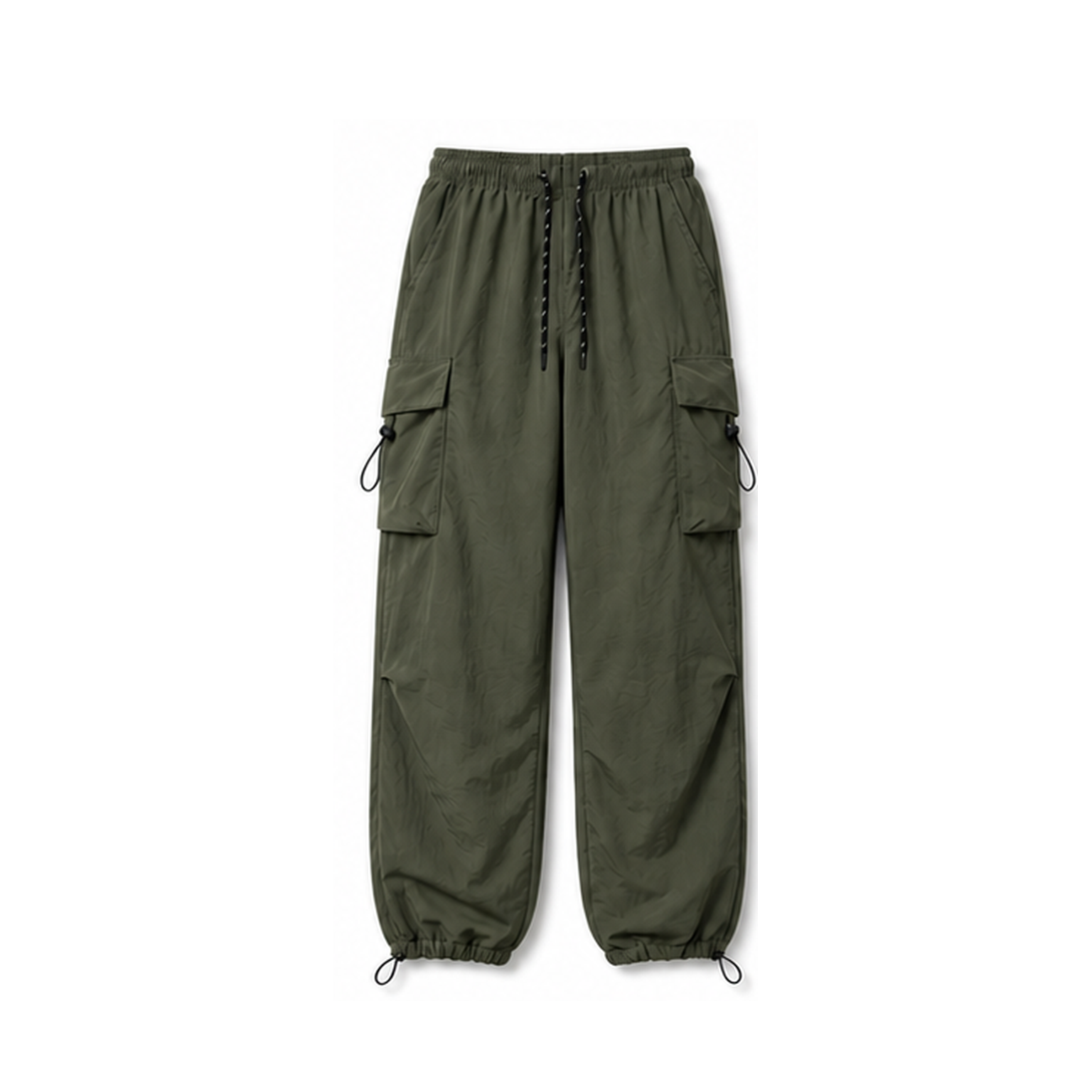 Men's Lightweight Water-Resistant Parachute Cargo Pants Packs SKU option