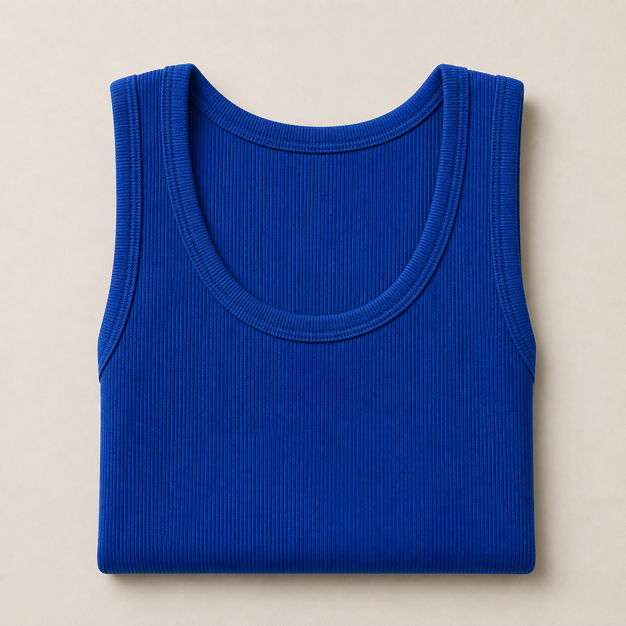 Men's Cotton Spandex Fitted Tank 10-Pack - sku royal blue