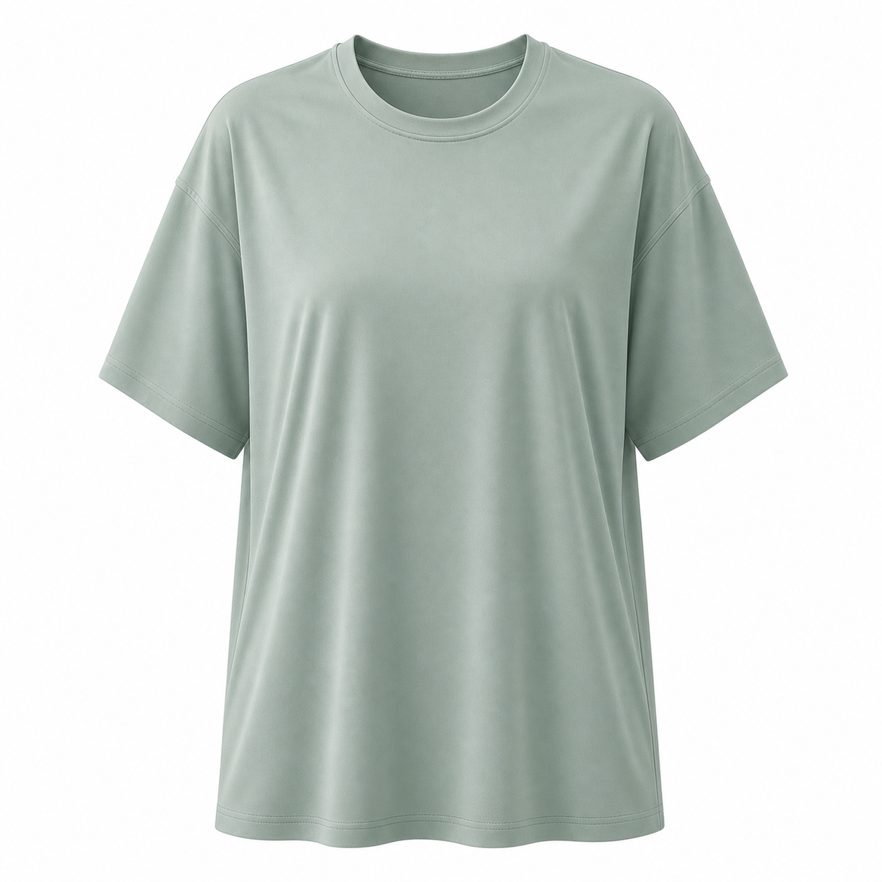 Women's Oversized Quick-Dry Workout T-Shirt Packs - sku sage green