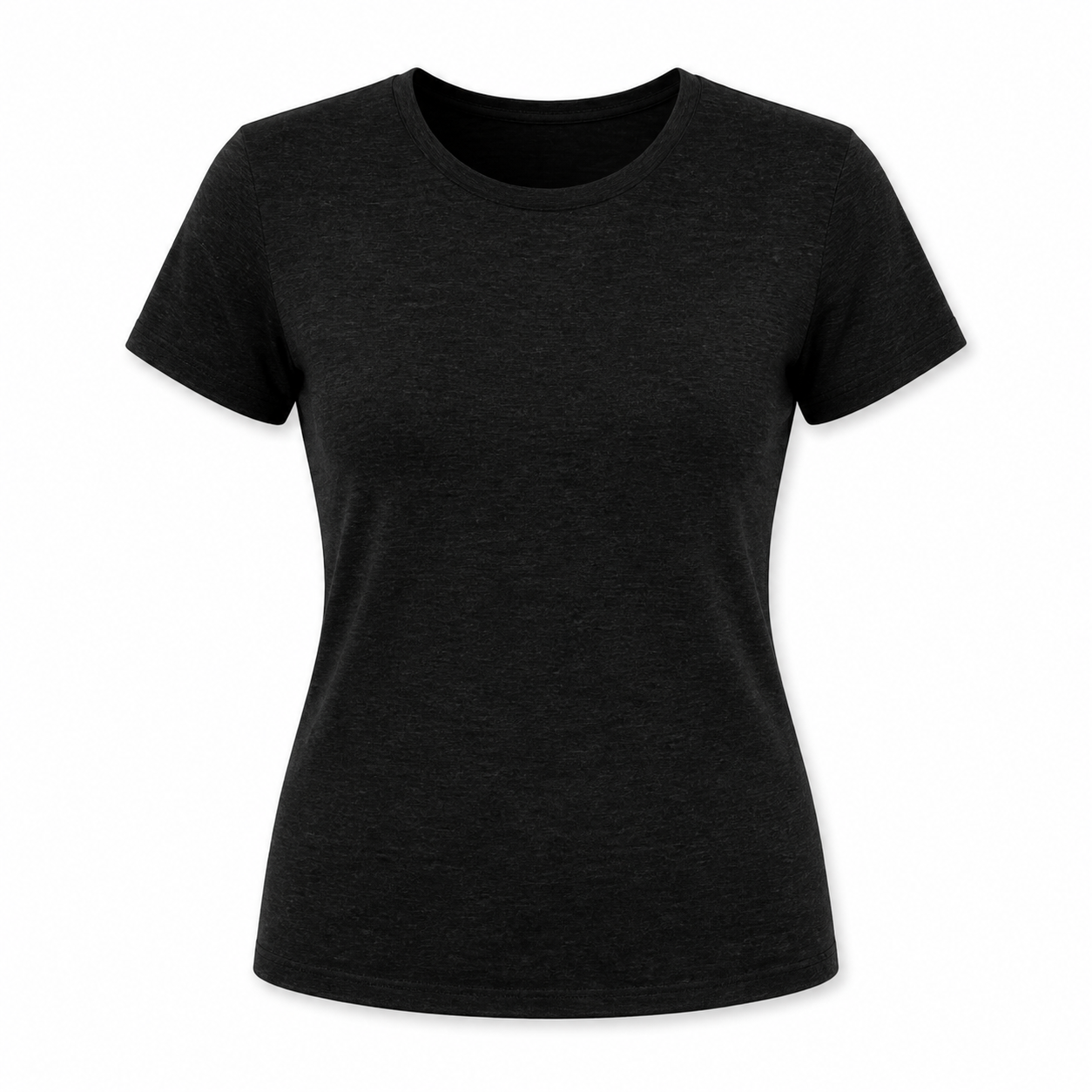 Women's Stretchy Crew Neck T-Shirt Packs - Single, 4-Pack, 8-Pack & 12-Pack - single black tee