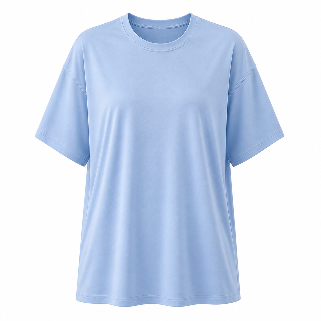 Women's Oversized Quick-Dry Workout T-Shirt Packs - sku sky blue