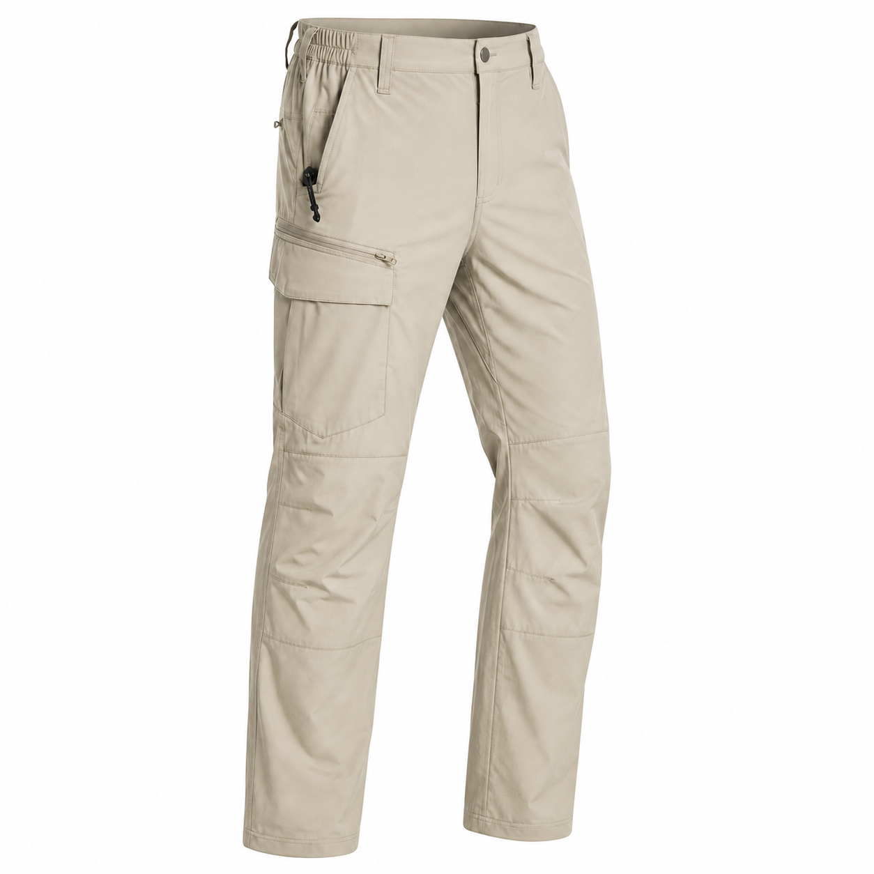 Men's Lightweight Stretch Cargo Pants Packs - sku stone