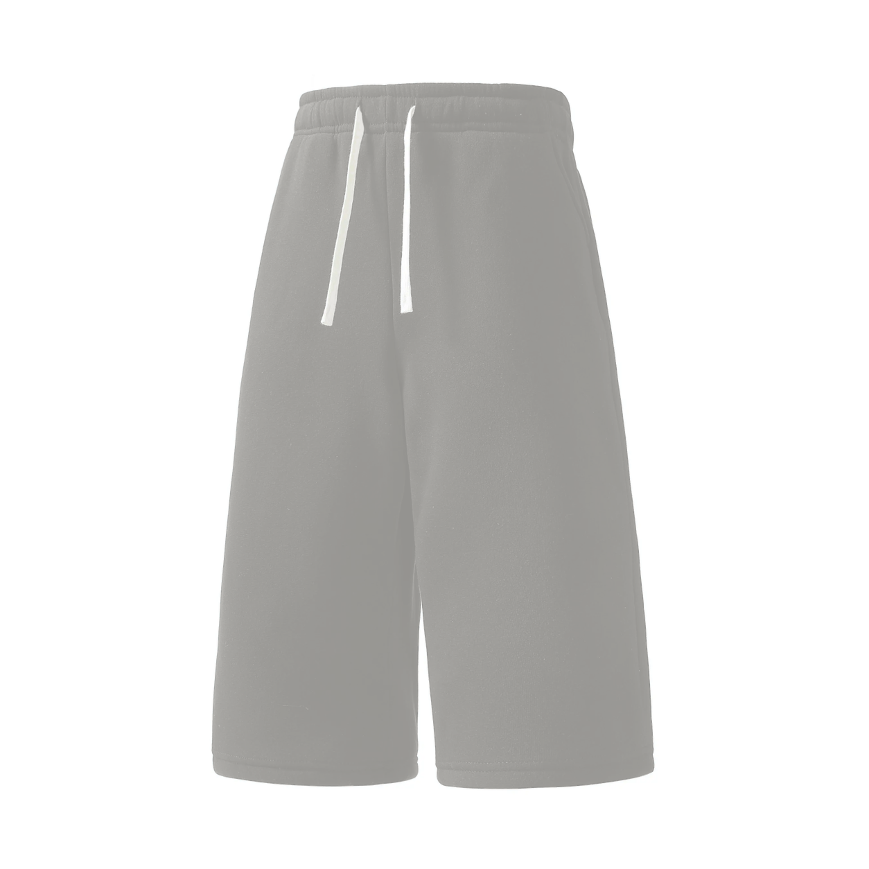 Men's Baggy Capri Sweatshorts Packs - White, S