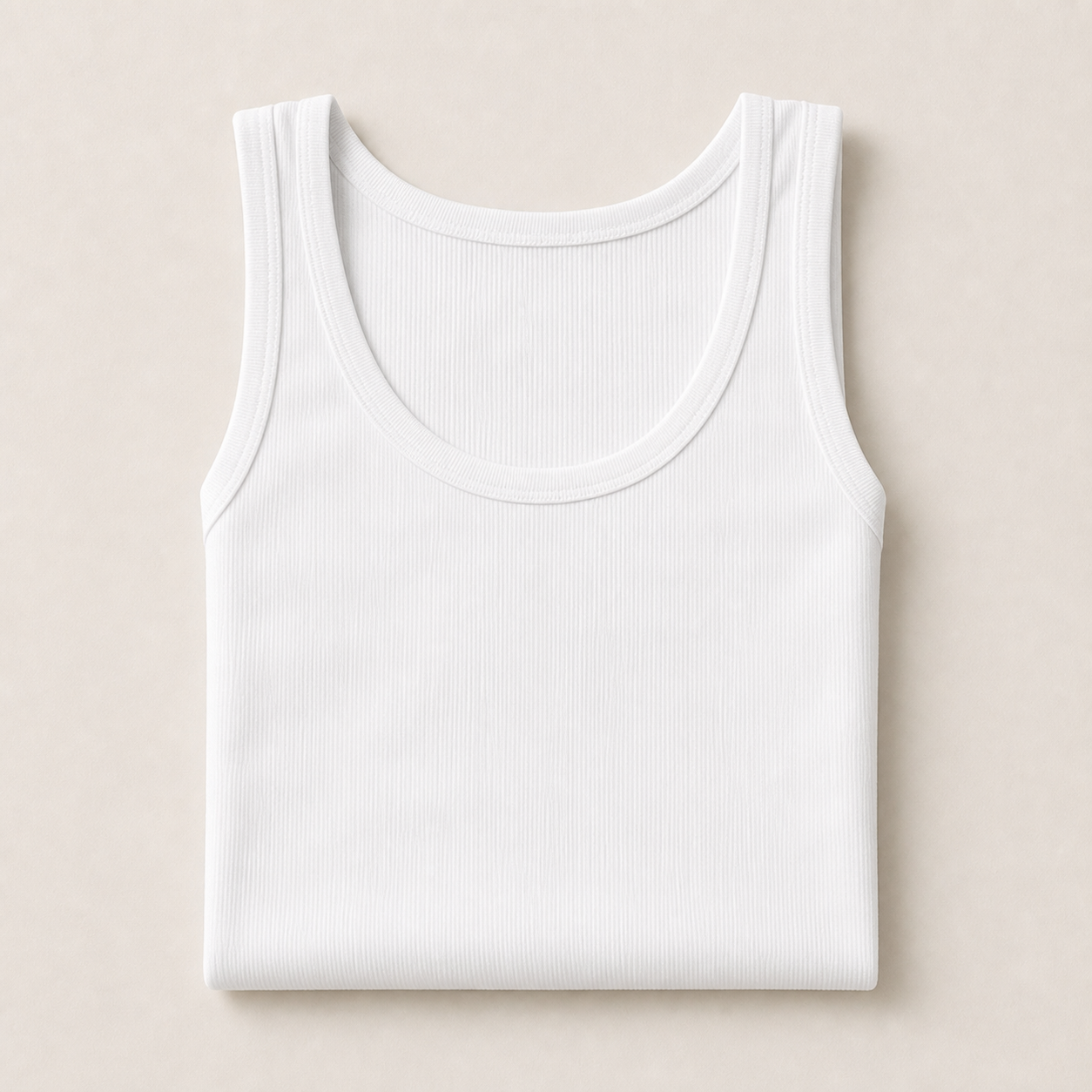 Men's Cotton Spandex Fitted Tank 10-Pack - sku white