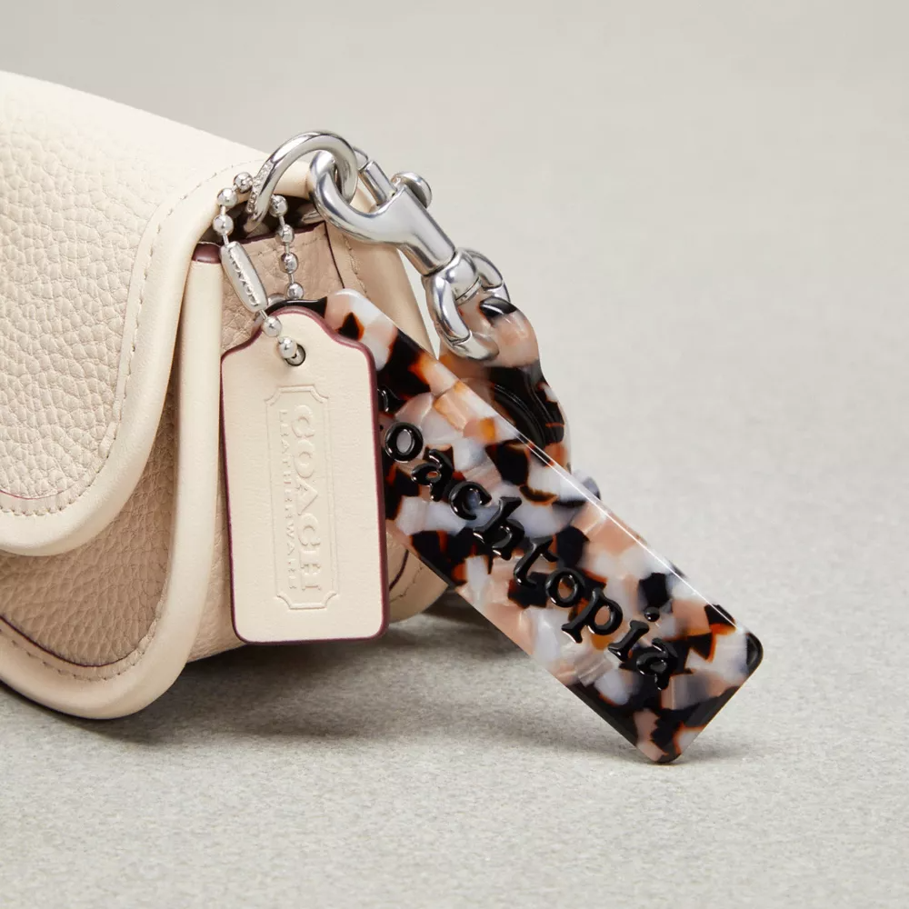 Mini Wavy Dinky Bag With Colorful Binding In Upcrafted Leather
