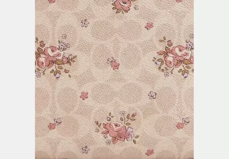 Gallery Tote Bag In Signature Canvas With Floral Print