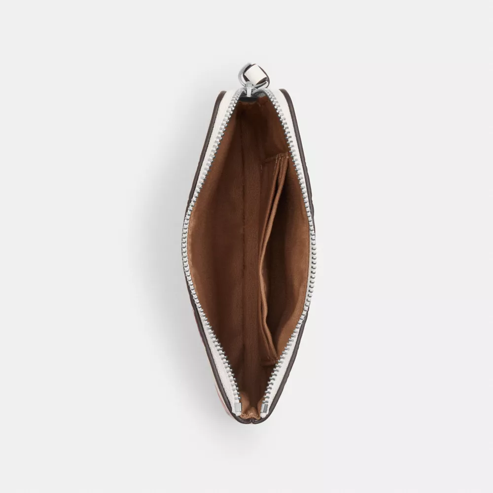 Corner Zip Wristlet With Cherry Print