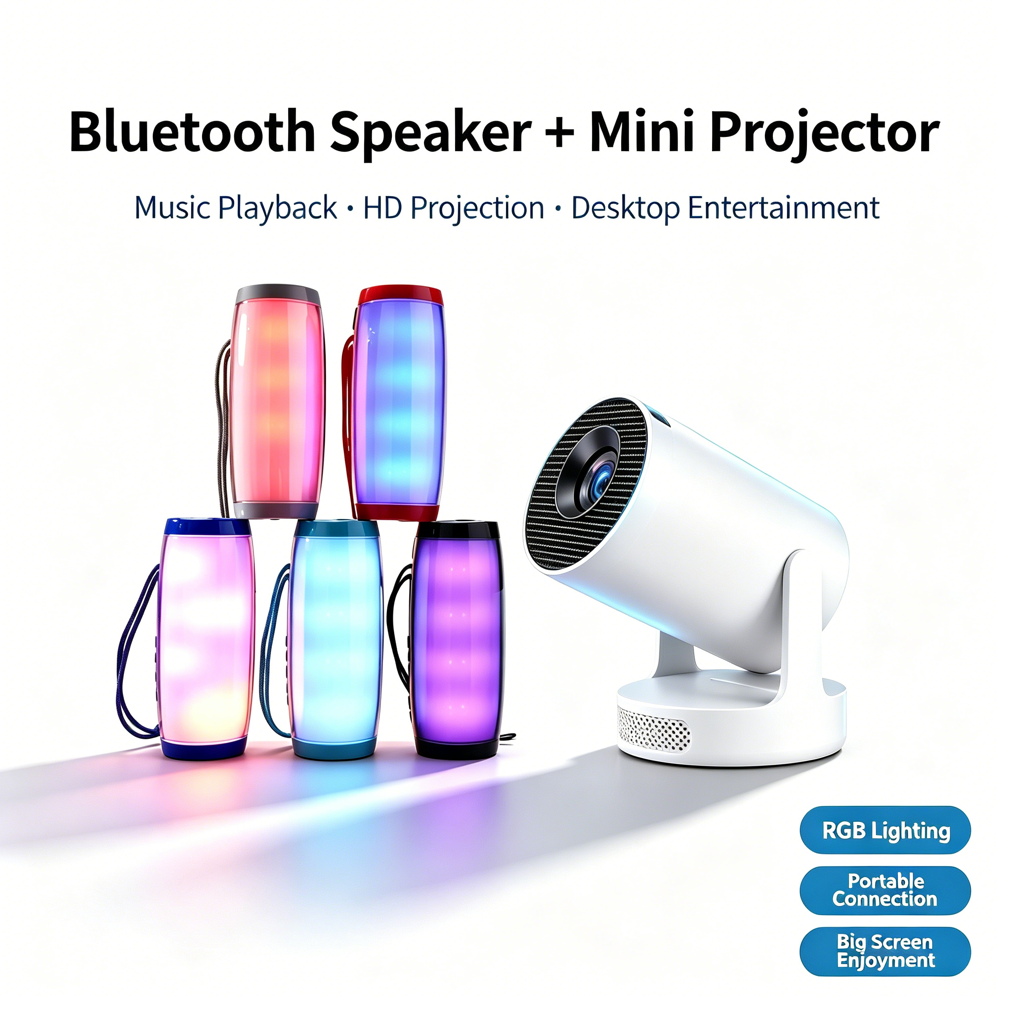 📽️ 4K Ultra HD Support Mini projector